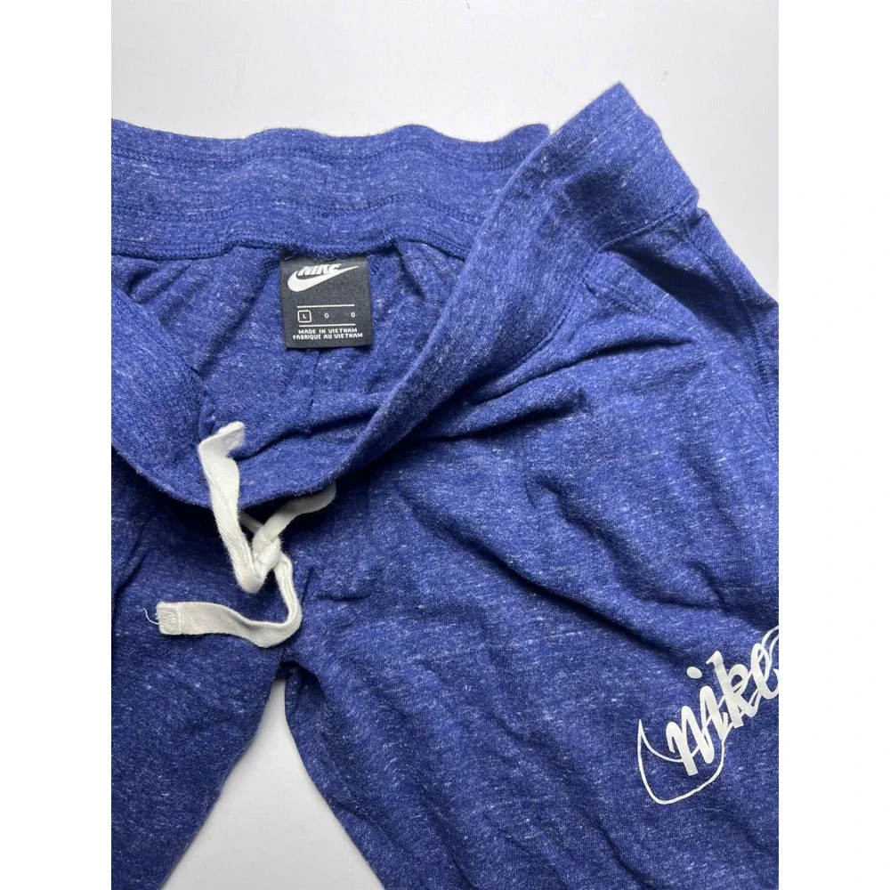 Nike Tracksuit Set Women Large Blue Gym Vintage Hoodie Joggers Heathered 0880
